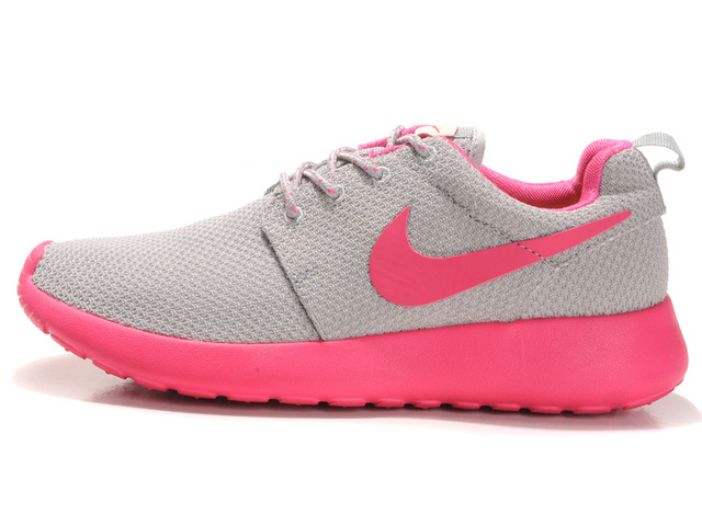 femmes nike Roshe running chaussures gris rose (3)